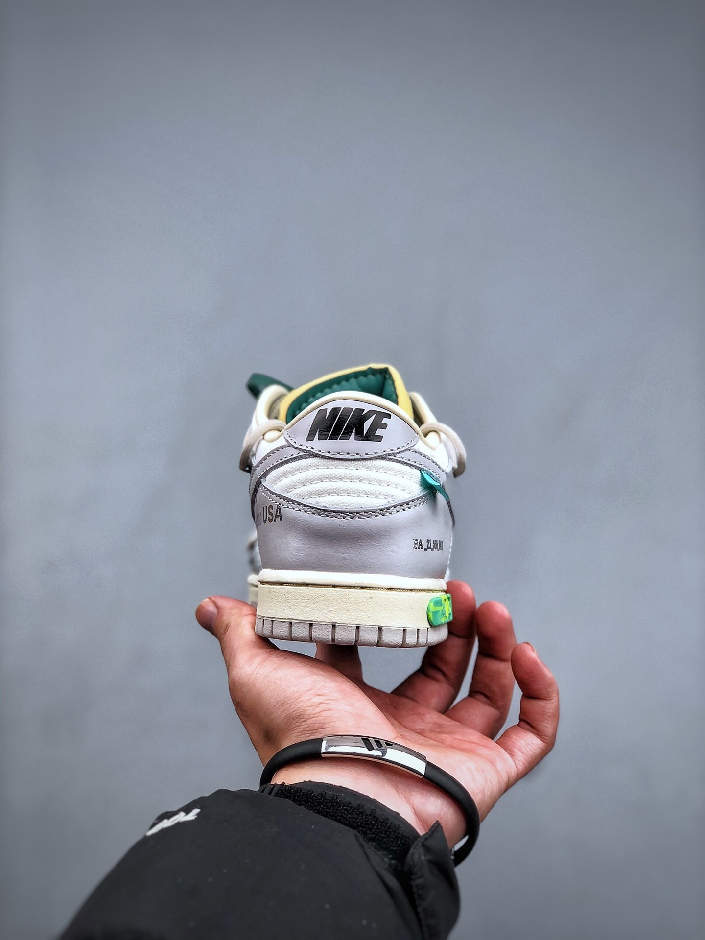 放190 Off-White x Nike Dunk Low "The50"灰白 NO.42 白鞋带绿扣 DM1602-117